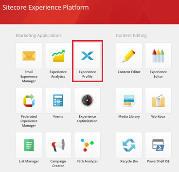 Experience Profile shortcut on launchpad